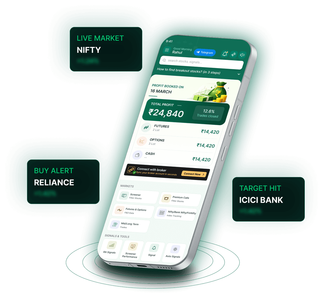 StockYaari stock market advisory app showing research calls on mobile